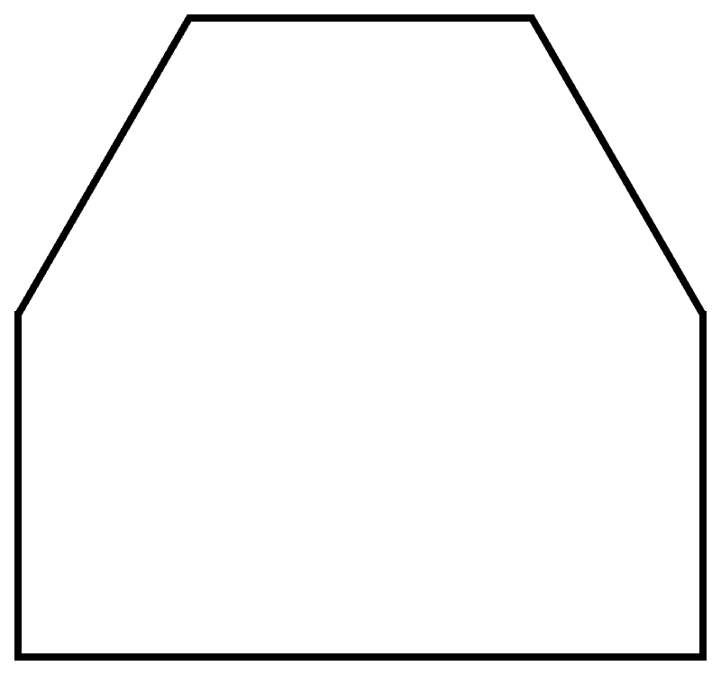 Silueta con forma de casa
